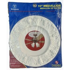Westinghouse 77027 Ceiling Medallion 10"Diameter Paintable